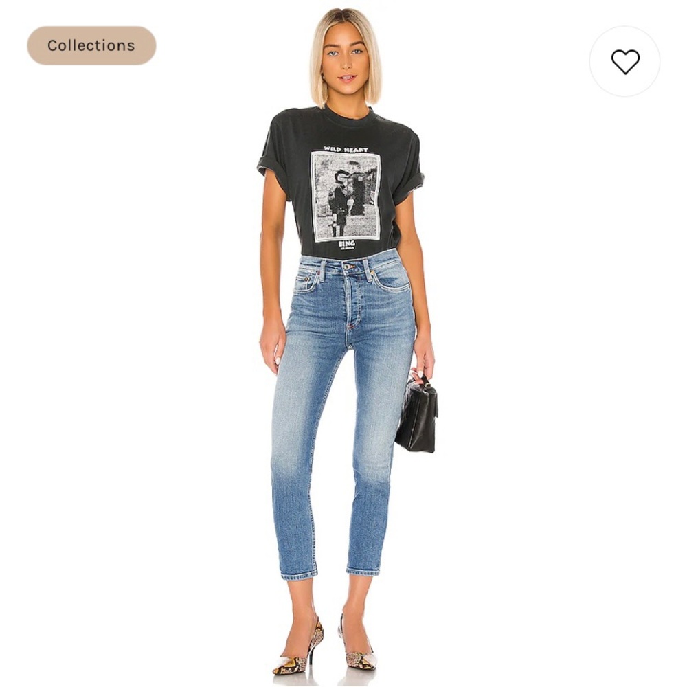NWT Re/Done High Rise Ankle Crop - Picture 2 of 9